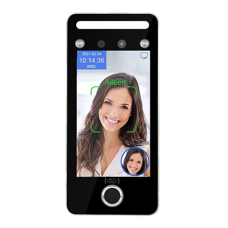 جهاز بصمة التعرف على الوجوه بشاشة لمس 4.3 بوصة للوصول إلى الشركة